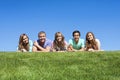 Happy, Multi-racial group of Young Adults Royalty Free Stock Photo
