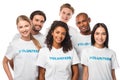 Multiethnic group of volunteers Royalty Free Stock Photo