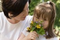 Happy mum and her small daughter Royalty Free Stock Photo