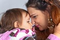 Happy mum with the little daughter Royalty Free Stock Photo