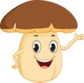 Happy mushroom cartoon Royalty Free Stock Photo