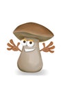 Happy mushroom Royalty Free Stock Photo