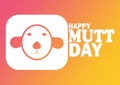 Happy Mutt Day Vector Illustration