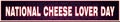 January month , National Cheese Lover Day, neon Text Effect on Bricks Background