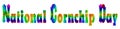 January holidays, National Cornchip Day. Text Effect on white Background Royalty Free Stock Photo