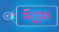 Happy National Mud Pack Day, September 30. Calendar of September Text Effect, Vector design Royalty Free Stock Photo