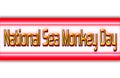 May month, day of May.National Sea Monkey Day , on white background Royalty Free Stock Photo