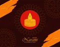 happy navami lettering card