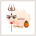 Happy Navratri Hindu festival elegant background