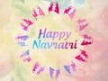 Happy Navratri Indian Hindu Festival Greetings