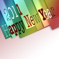 Happy new year 2011 Royalty Free Stock Photo