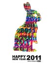 Happy New Year 2011 Royalty Free Stock Photo