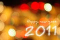 Happy new year 2011 background Royalty Free Stock Photo