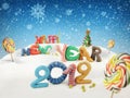 Happy new year 2012 Royalty Free Stock Photo