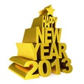 Happy new year 2012 gold