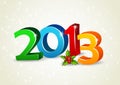 Happy new year 2013 Royalty Free Stock Photo