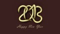 Happy New Year 2013 Royalty Free Stock Photo