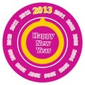 Happy new year 2013 Royalty Free Stock Photo