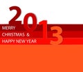 Happy New Year 2013 vector card Royalty Free Stock Photo