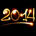 Happy new year 2014 Royalty Free Stock Photo