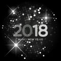 Happy New Year 2018 abstract light background Royalty Free Stock Photo