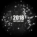 Happy New Year 2018 abstract light background Royalty Free Stock Photo