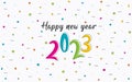 Happy New Year 2023 abstract poster design