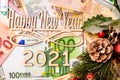 Happy new year 2021 Royalty Free Stock Photo
