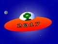 Happy New Year 2017 Alien