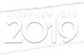 Happy New Year 2019 Art Royalty Free Stock Photo