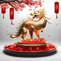 Happy New Year 2024! As we ring in the new year, many people around the world are also celebrating Chinese New Year. Royalty Free Stock Photo
