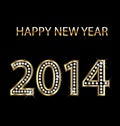 2014 Happy new year vector Royalty Free Stock Photo