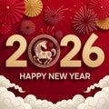 Happy New Year 2026 Royalty Free Stock Photo