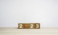 2023 Happy New year background banner. Two thousand Twenty-Three year numbers. Royalty Free Stock Photo