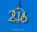 2016 Happy New Year Background Royalty Free Stock Photo