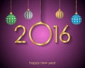 2016 Happy New Year Background Royalty Free Stock Photo