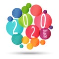 Happy New Year 2020 background Royalty Free Stock Photo