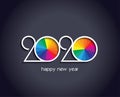 2020 Happy New Year background creative design card Royalty Free Stock Photo