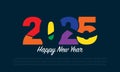 2025 Happy New Year Background Design Royalty Free Stock Photo