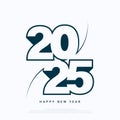 2025 Happy New Year Background Design Royalty Free Stock Photo