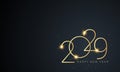 2029 Happy New Year Background Design