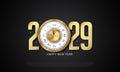 2029 Happy New Year Background Design