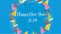 Happy New Year 2024 Background Design.