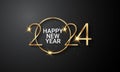 2024 Happy New Year Background Design