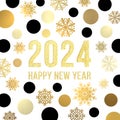 2024 Happy New Year background.