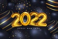 Happy New Year 2022 background Royalty Free Stock Photo