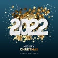 2022 Happy New Year background. Merry Christmas