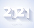 2021 Happy New Year background. Seasonal greeting card template. Royalty Free Stock Photo