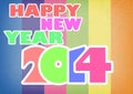 Happy new year 2014 background Royalty Free Stock Photo