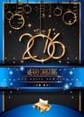 2016 Happy New Year Background for your Christmas dinners Royalty Free Stock Photo